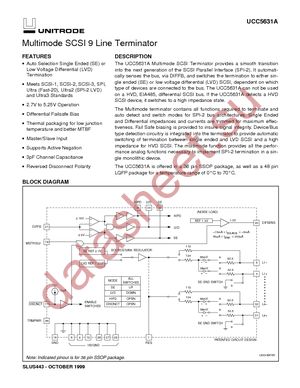 UCC5631AFQP datasheet  